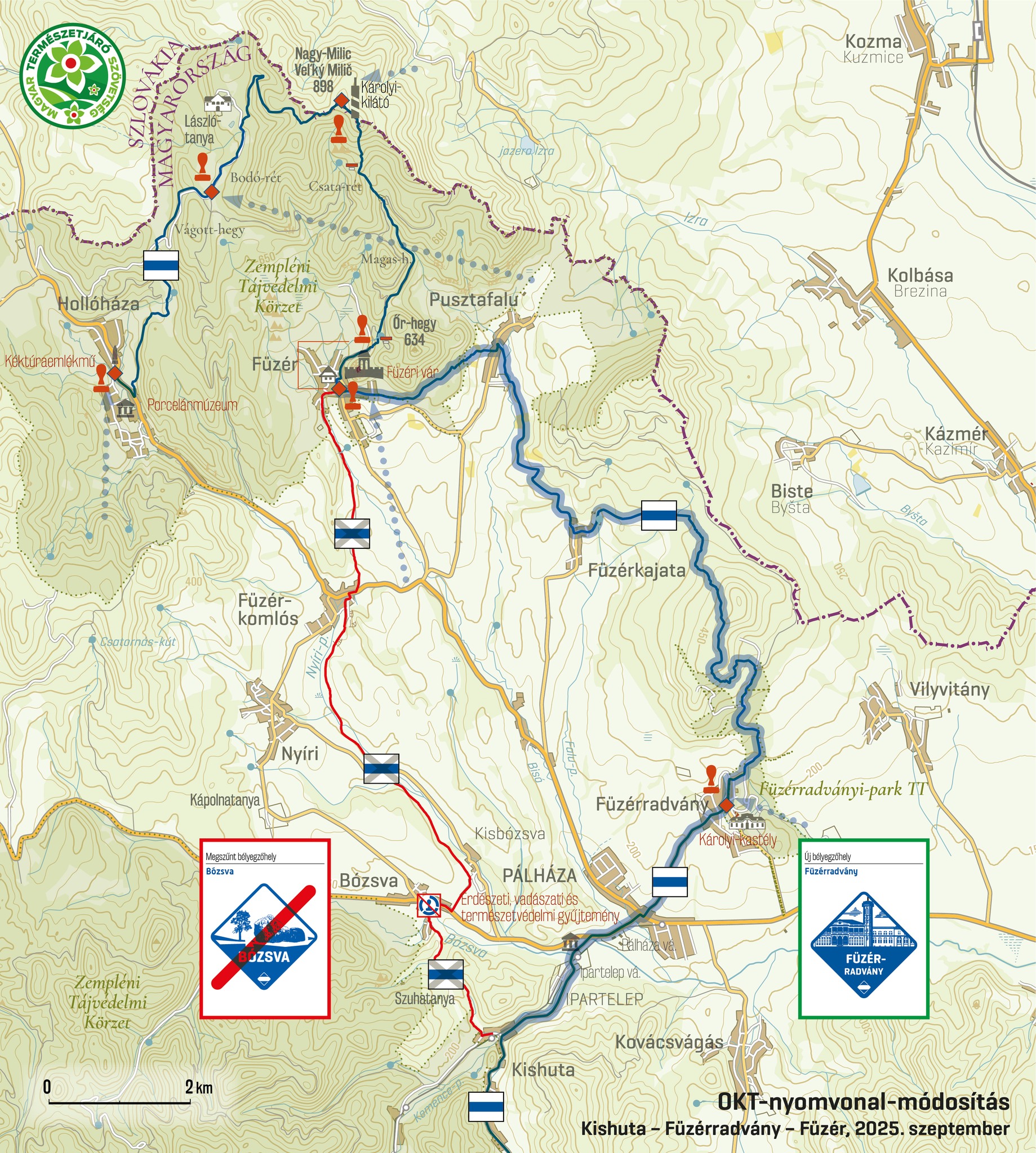 Jelentősen megváltozik az Országos Kéktúra nyomvonala 1