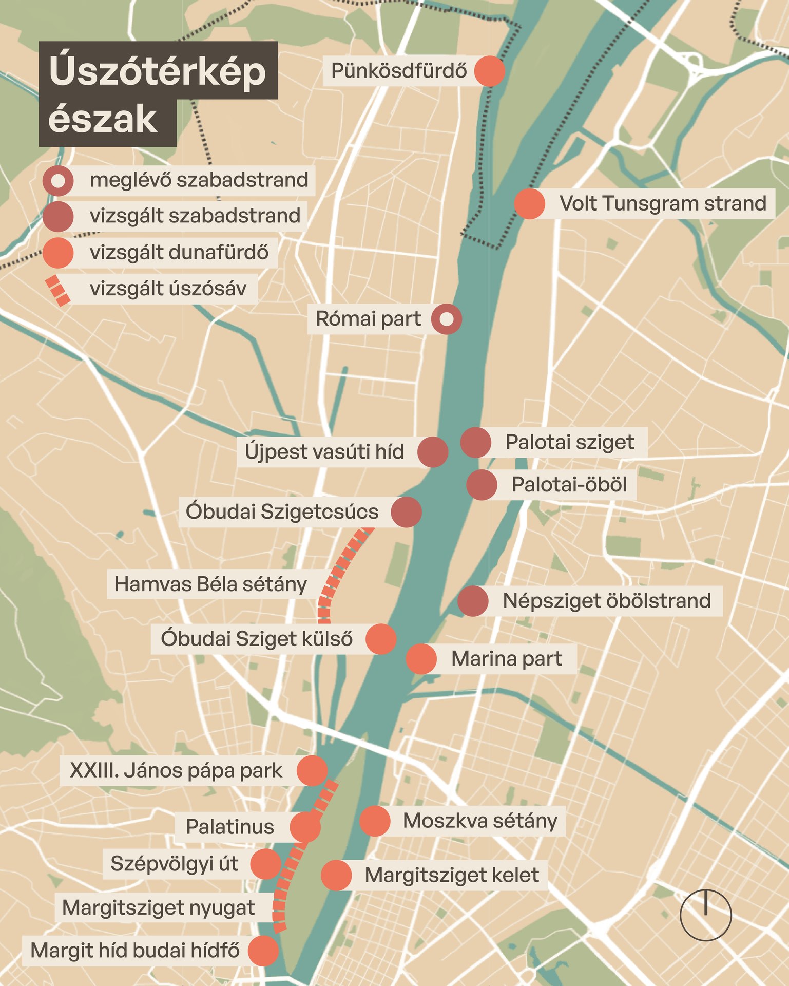 Közel 50 helyszínen épülhetne strand a Duna budapesti szakaszán 1