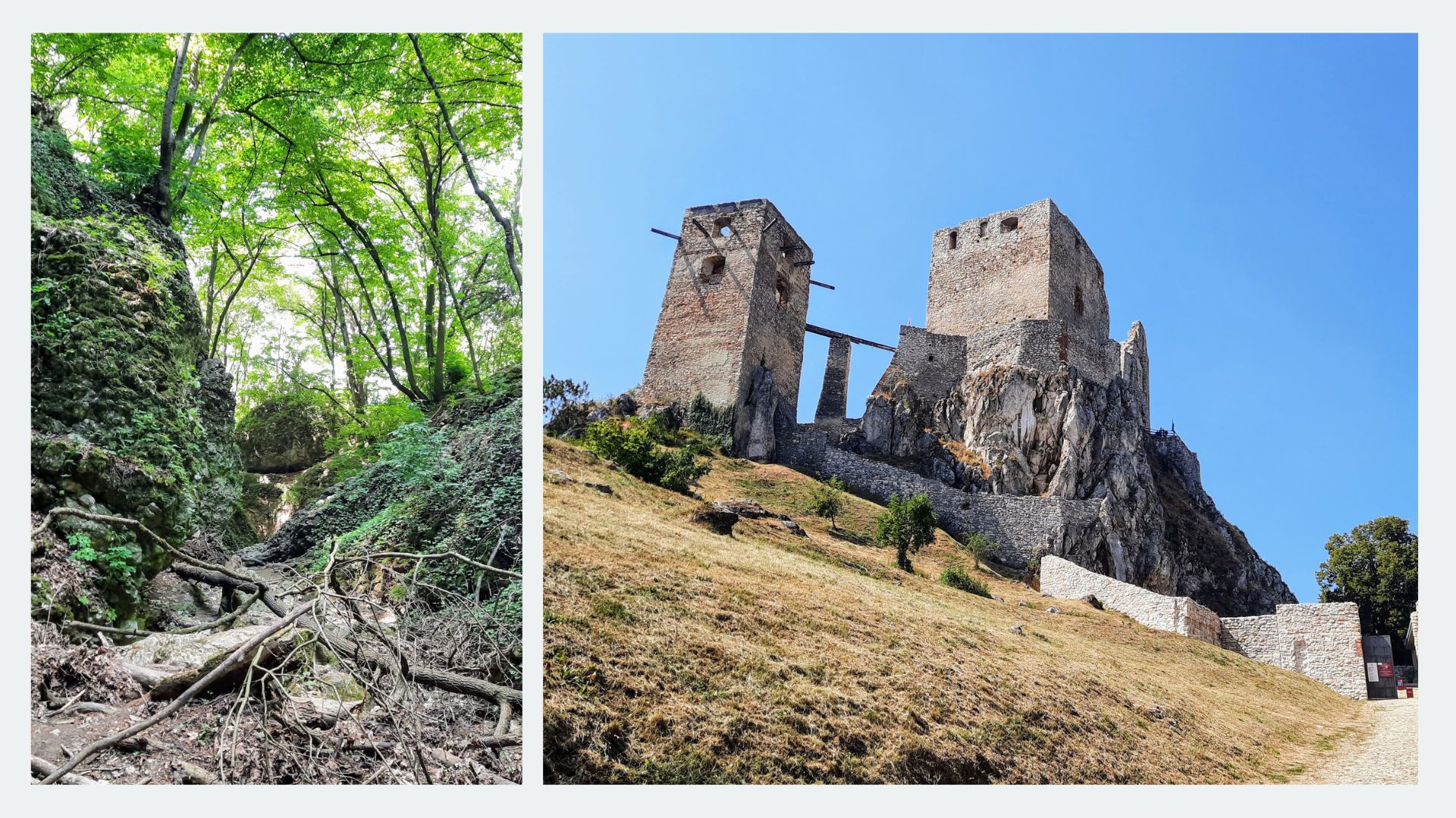 cseszneki vár, kőmosó-szurdok