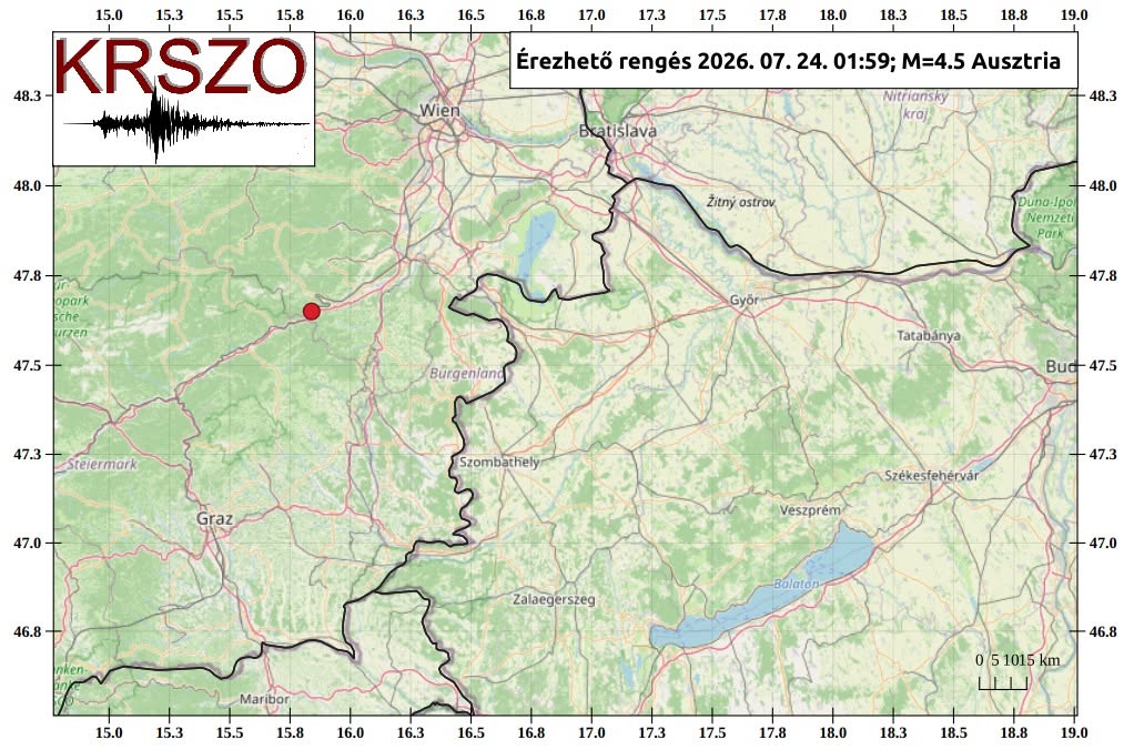 Sopront és Kőszeget is megrázta egy ausztriai földrengés 1
