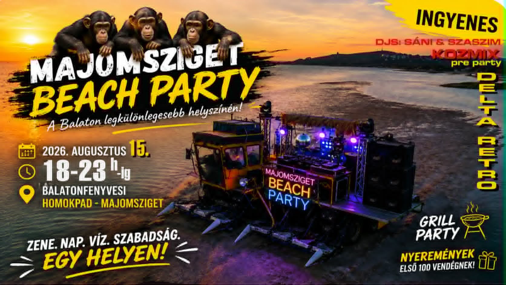 Hatalmas bulit rendeznek a Balaton egyetlen szigetén 1
