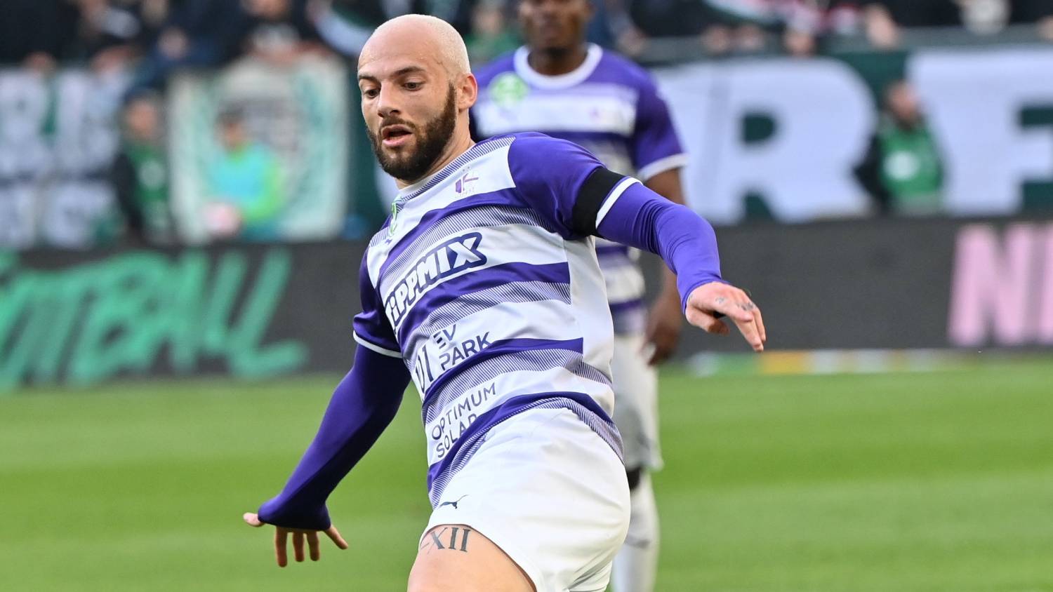 BUDAPEST, HUNGARY - APRIL 24: Yohan Croizet of Ujpest FC