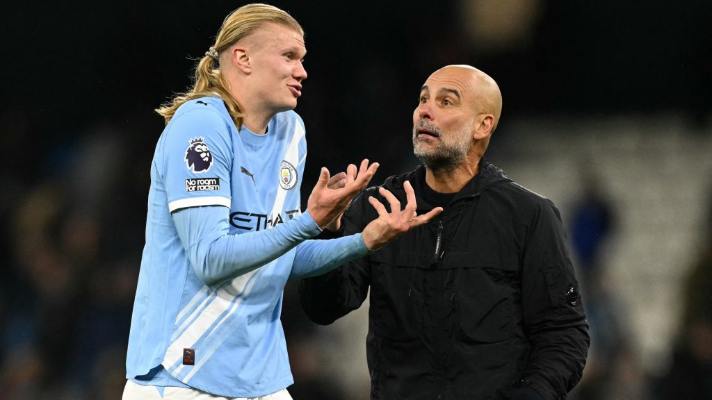 Manchester City karácsonyi mérlegelés Erling Haaland Pep Guardiola