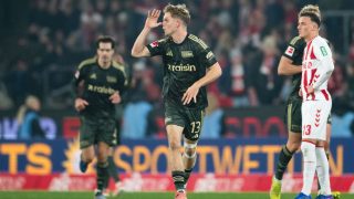 Bundesliga Schäfer András győztes gól Köln Union Berlin 107 kilométer per órás lövés