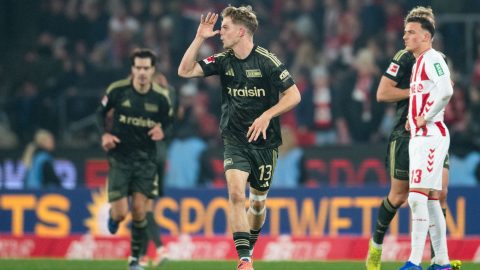 Bundesliga Schäfer András győztes gól Köln Union Berlin 107 kilométer per órás lövés