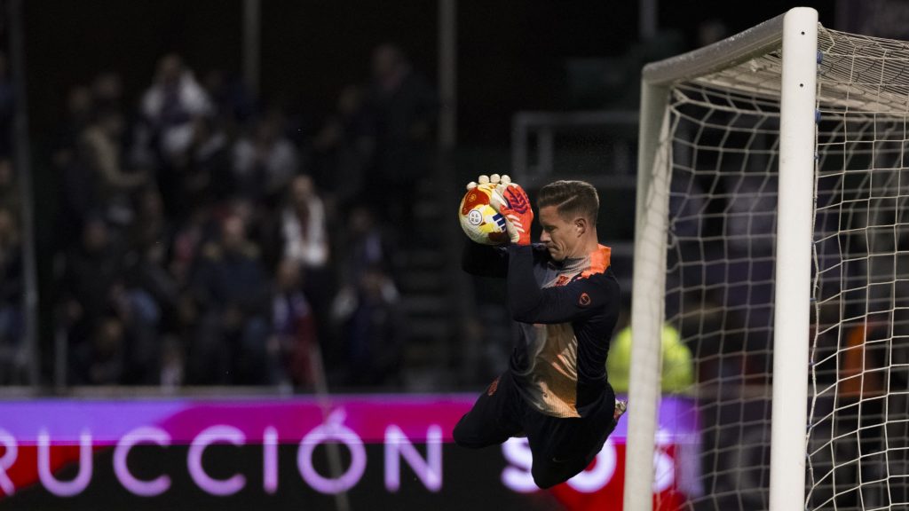 Marc-André Ter Stegen a Barcelona kapusa a Guadalajare elleni Király Kupa meccsen
