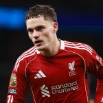 Florian Wirtz, a Liverpool labdarúgója a Tottenham Hotspur elleni angol bajnokin.