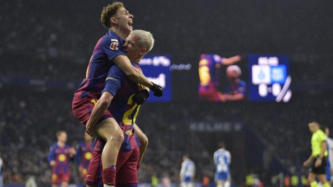 Spanyol focibajnokság Espanyol Barcelona Fermin López Dani Olmo