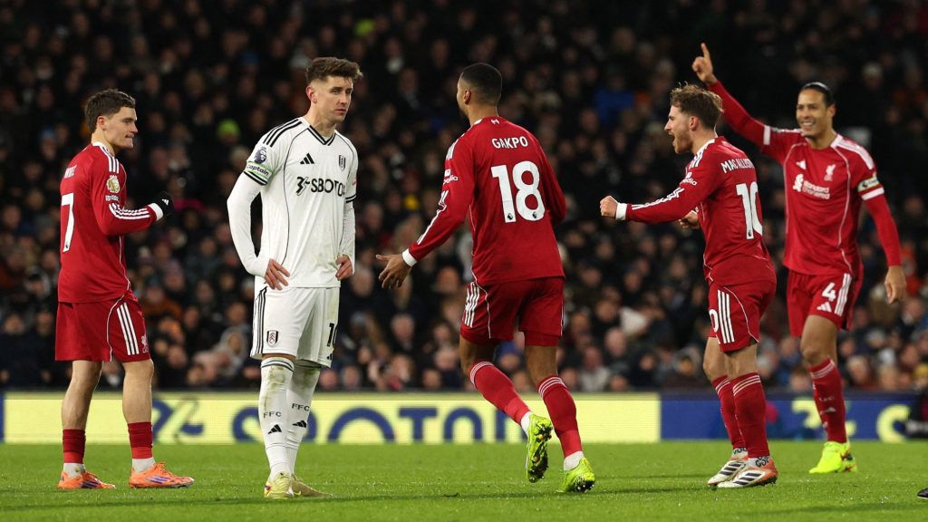 Florian Writz gólja miért volt érvénes ha lesről lőtt var fulham liverpool premier league