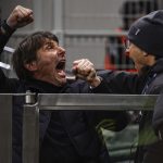 Antinio Conte az Inter és a Napoli mérkőzésén.