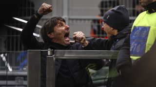Antinio Conte az Inter és a Napoli mérkőzésén.