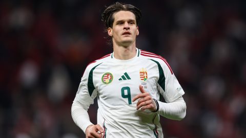 Szabó Levente a válogatott mezében.