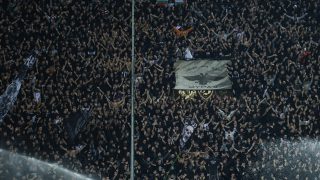PAOK-szurkolók.