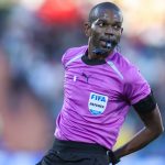 Issa Sy játékvezető az Algéira-Nigéria mérkőzésen.