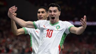 Brahim Díaz a Kamerun elleni Afrika Kupa-mérkőzésen.