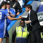 Antonio Conte és Diego Costa a Chelsea-ben.