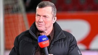 15 January 2026, Bavaria, Augsburg: Soccer: Bundesliga, FC Augsburg - 1. FC Union Berlin, Matchday 17, WWK-Arena. TV pundit Lothar Matthäus at the sky Sport microphone. Photo: Harry Langer/dpa
