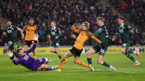 Tóth Balázs a Hull City és a Blackburn Rovers közti FA Kupa-mérkőzésen.