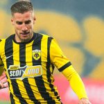 Varga Barnabás az AEK Athén és a Panathinaikosz mérkőzésén.