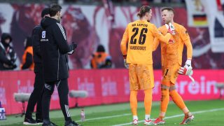 Gulácsi Péter sérülés Laipzig Wolfsburg