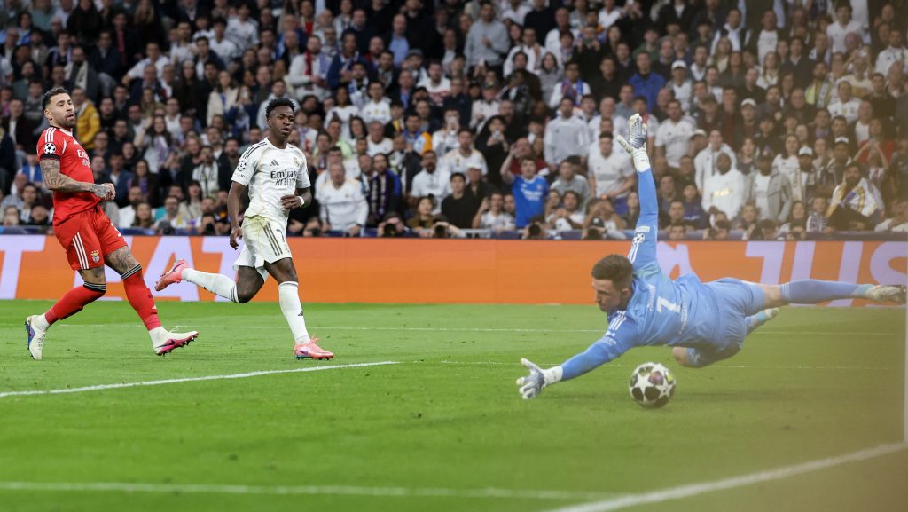 Vinicius Junior gólja a Benfica ellen.