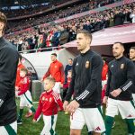 A magyar labdarúgó-válogatott a törökök elleni selejtező előtt.