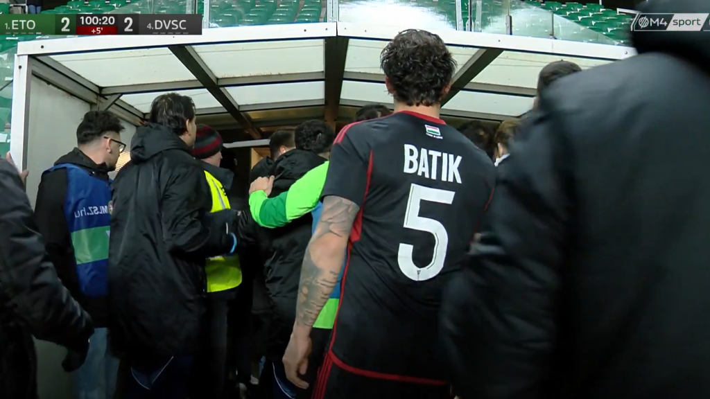 Balhéval zártul az ETO és a Debrecen NB I-es bajnokija.