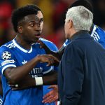 Vinícius Jr és José Mourinho vitatkozik.