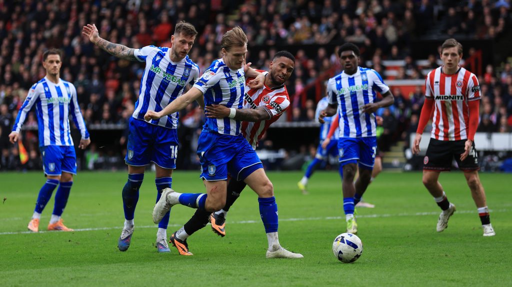 A Sheffield United és a Sheffield Wednesday összecsapása.