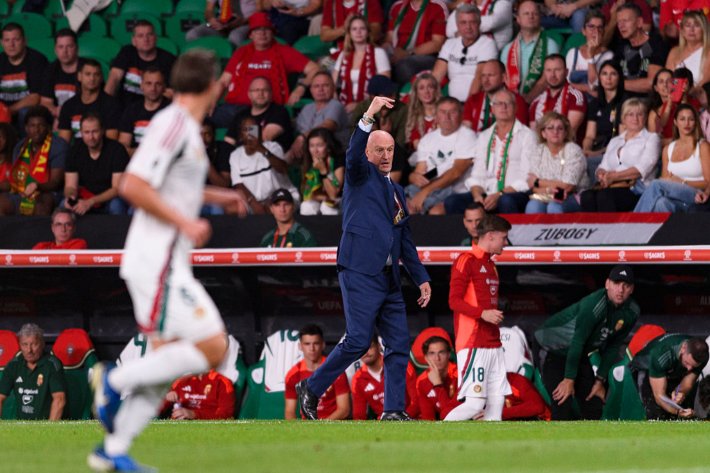 Marco Rossi, a magyar labdarúgó-válogatott szövetségi kapitánya.