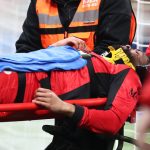 MILAN, ITALY - FEBRUARY 22: Ruben Loftus-Cheek of AC Milan leaves the pitch on a stretcher during the Serie A match between AC Milan and Parma Calcio 1913 at Giuseppe Meazza Stadium on February 22, 2026 in Milan, Italy. (Photo by Marco Luzzani/Getty Images)