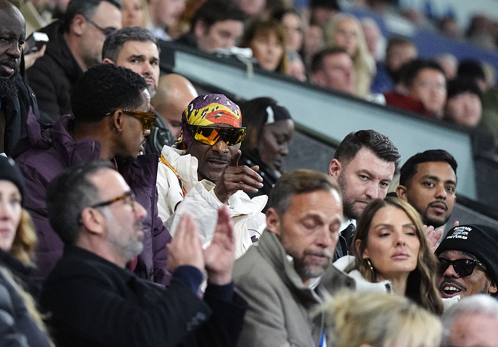 Snoop Dogg, a Swansea társtulajdonosa a csapat bajnokiján.