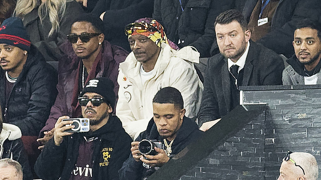 Snoop Dogg, a Swansea társtulajdonosa a csapat bajnokiján.