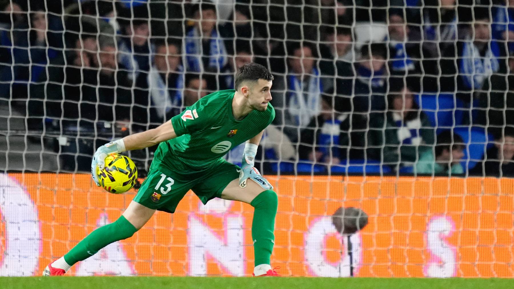 Marc-Andre ter Stegen goalkeeper of Barcelona and Germany during the La Liga EA Sports match between Real Sociedad and FC Barcelona at Estadio Anoeta on January 18, 2026 in San Sebastian, Spain. (Photo by Jose Breton/Pics Action/NurPhoto)