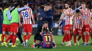 Barcelona-Atletico Madrid a lefújás után.