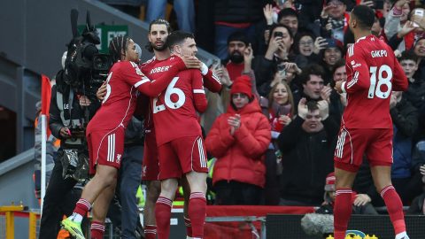 Szoboszlai Dominik szabadrúgásgól Liverpool Tottenham