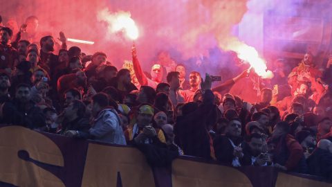 A Galatasaray szurkolói Torinóban.