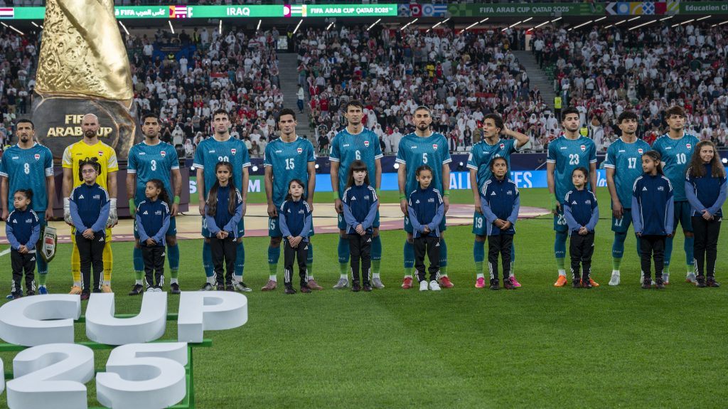 Az iraki válogatott az Arab Kupán.