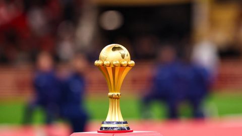 The trophy is pictured before the start of the Africa Cup of Nations (CAN) final football match between Senegal and Morocco at the Prince Moulay Abdellah Stadium in Rabat on January 18, 2026. Senegal say they will appeal after they were sensationally stripped of the Africa Cup of Nations title on March 17, 2026 and the Confederation of African Football (CAF) instead declared Morocco champions, two months after their chaotic final.