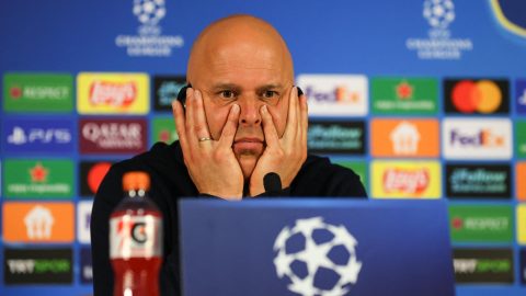 Arne Slot, a Liverpool holland vezetőedzője a Galatasaray elleni vereség után.