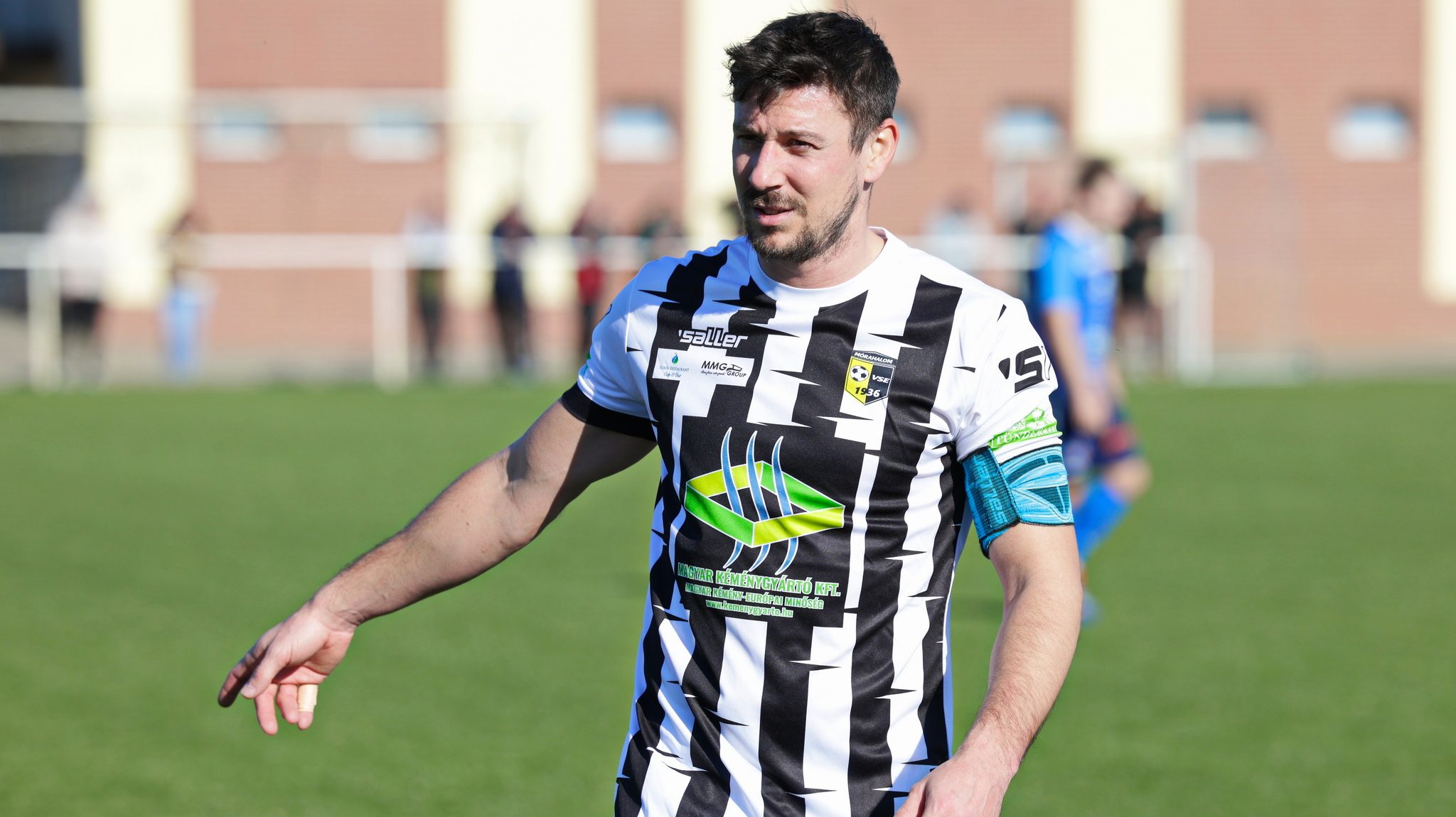 Bokányi Richárd, a Mórahalom csapatkapitánya.
