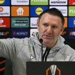 Robbie Keane a sajtótájékoztatón.