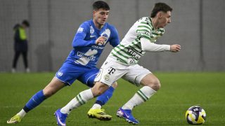 Horváth Artúr (balra) és Corbu Máriusz, a Ferencváros játékosa.