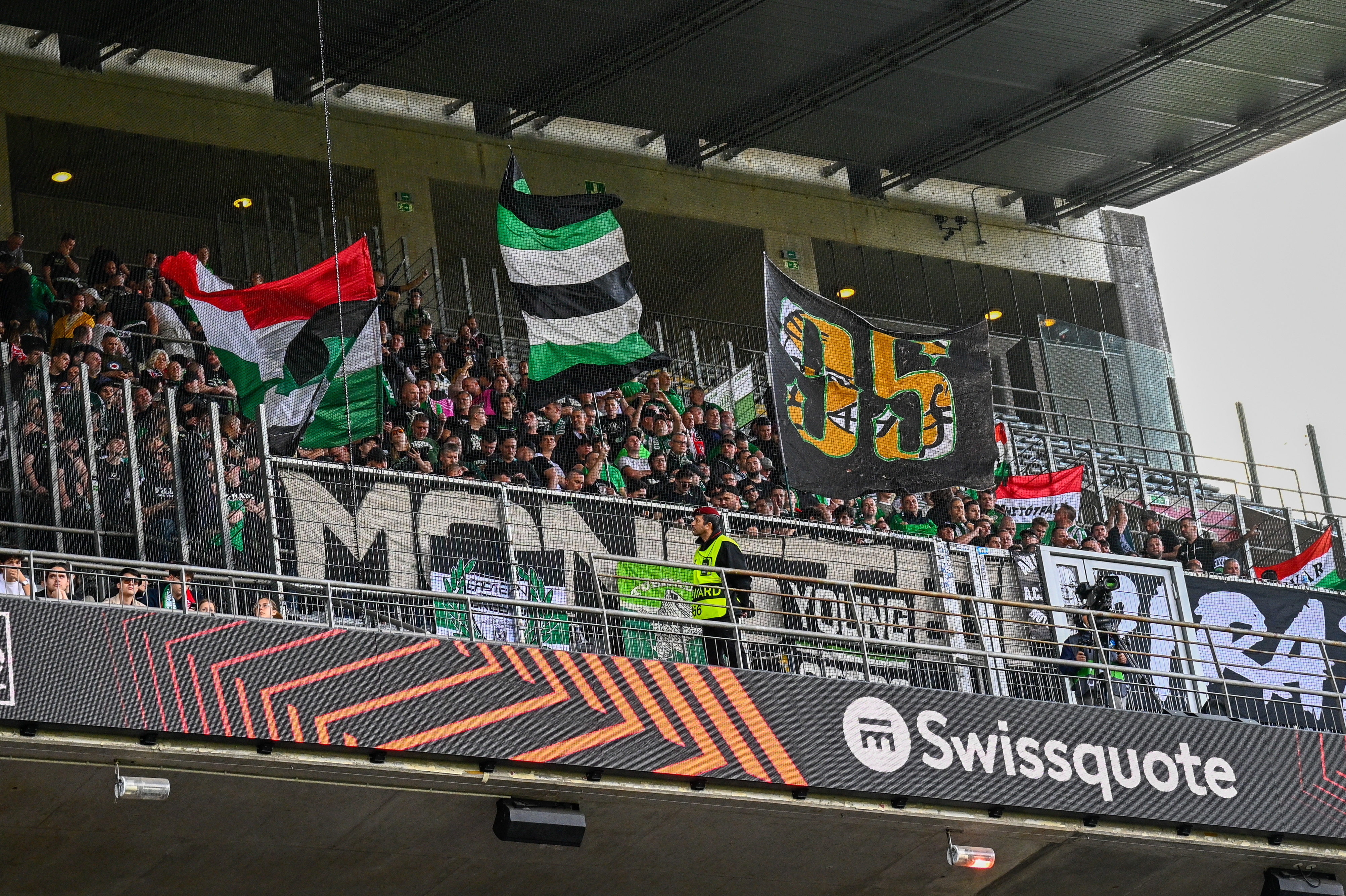 A ferencvárosi szurkolók Bragában.