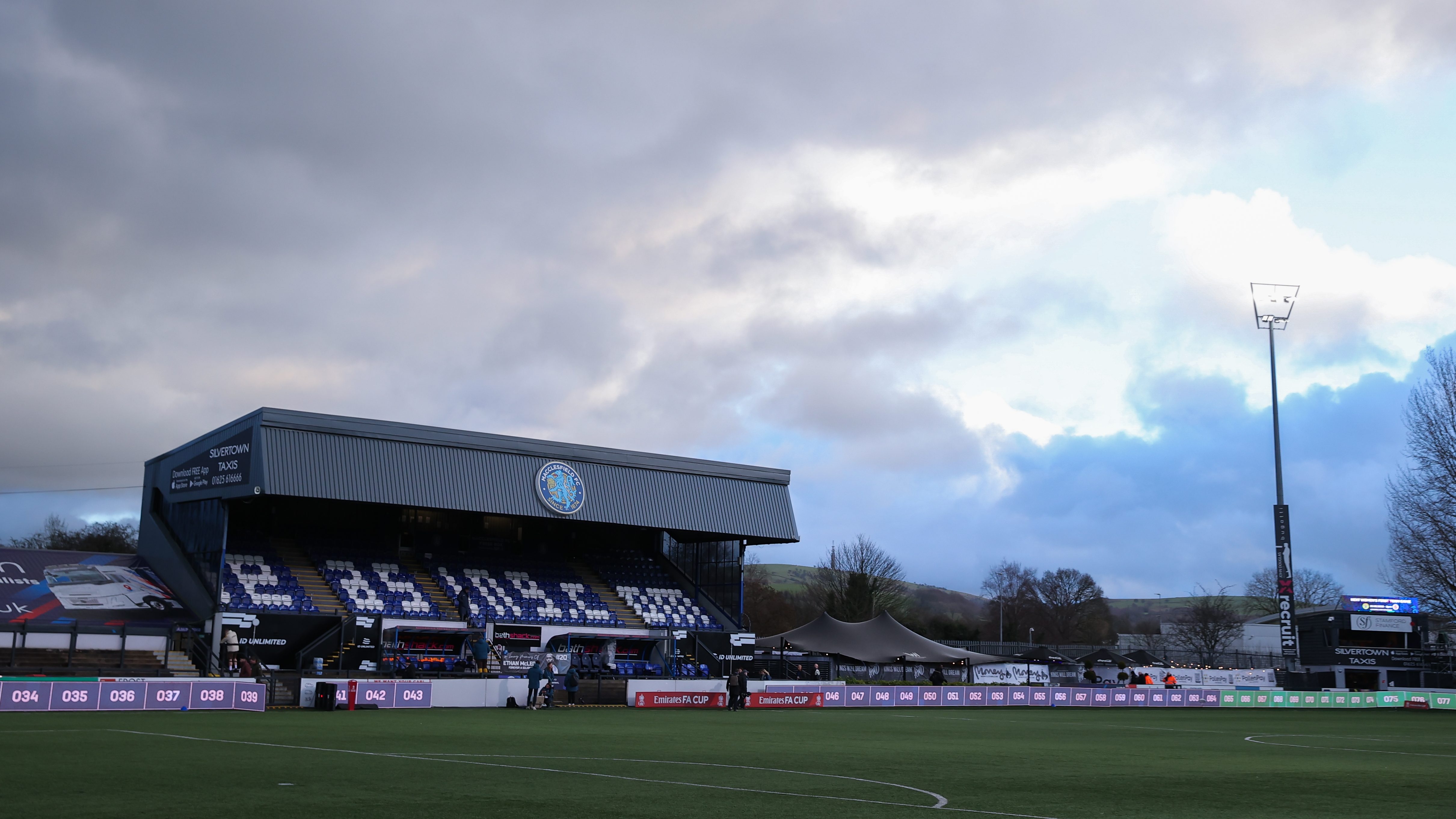 A Macclesfield stadionja.