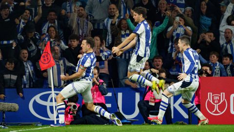 A Real Sociedad gólöröme a Király Kupa elődöntőjében.