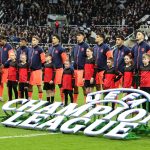 A Barcelona kezdőcsapata a Newcastle elleni Bajnokok Ligája-mérkőzésen.