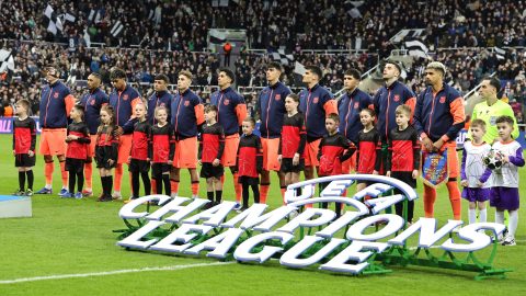 A Barcelona kezdőcsapata a Newcastle elleni Bajnokok Ligája-mérkőzésen.