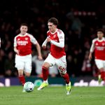 Max Dowman a gólja előtt az Arsenal-Everton meccsen.