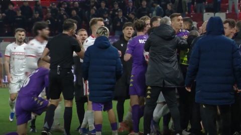 Honvéd Kecskemét NB 2 balhé tömegjelenet